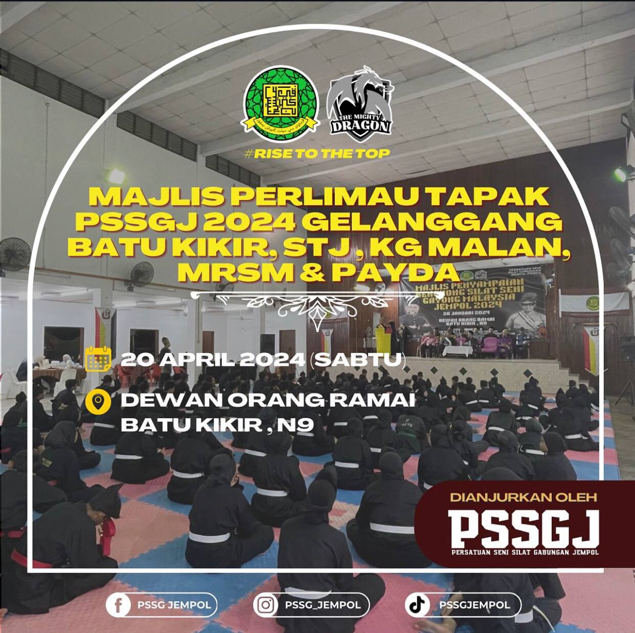 Majlis Perlimau Tapak PSSGJ 2024 Gelanggang Batu Kikir , STJ , Kg Malan ,MRSM & PAYDA