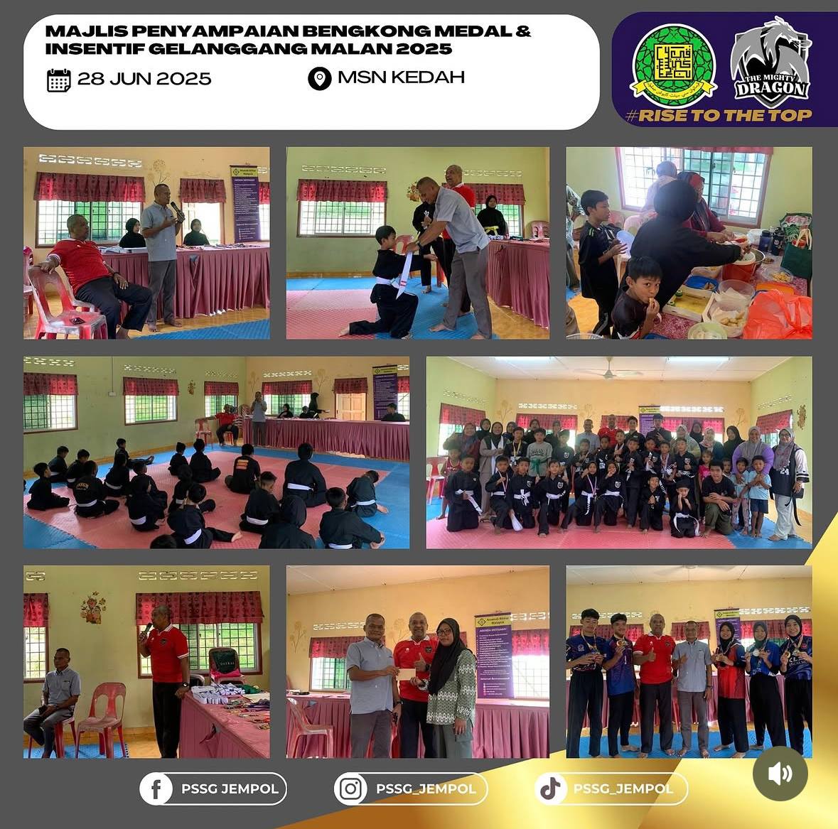Majlis Penyampaian Bengkong, Medal & Insentif Gelanggang Malan 2025