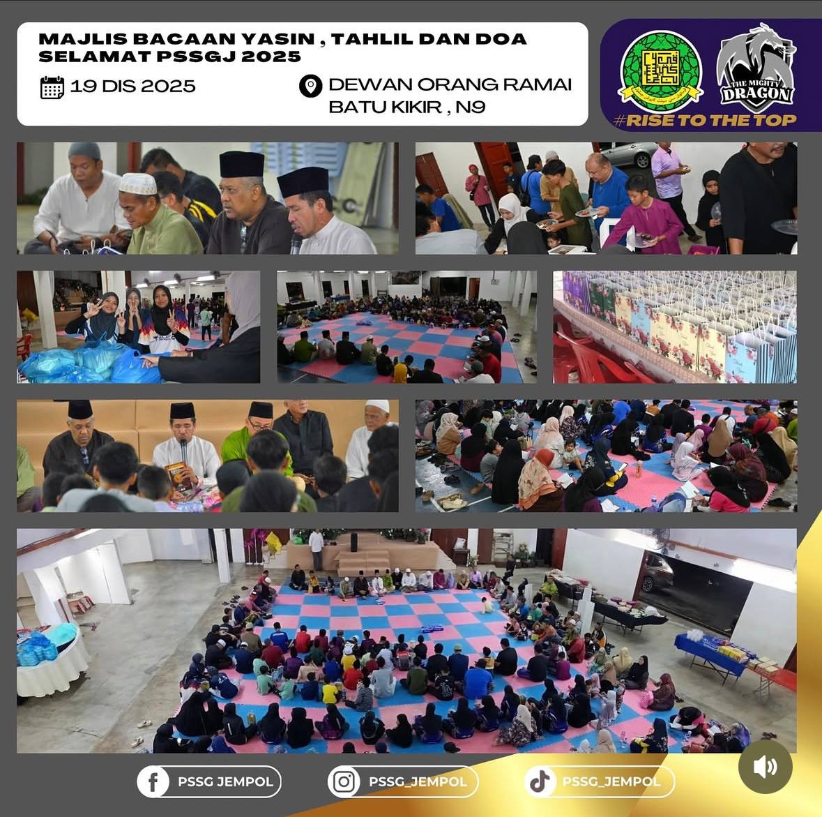 Majlis Bacaan Yasin, Tahlil dan Doa Selamat PSSGJ 2025